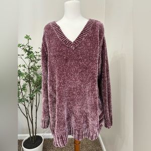 Orvis Violet Chenille Sweater